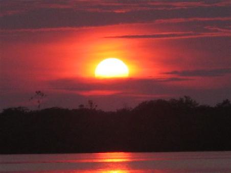 Sonnenuntergang in der Grande Laguna im Jungel