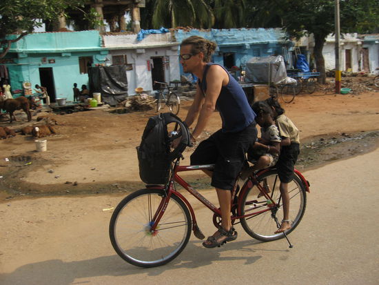 Begeisterte Mitfahrer