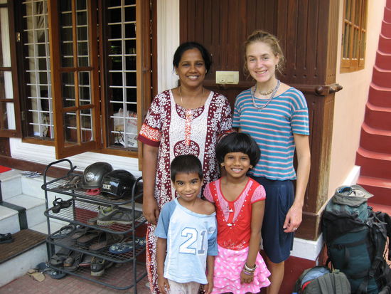 Unsere Gastfamilie (Bastian Homestay) in Cochin