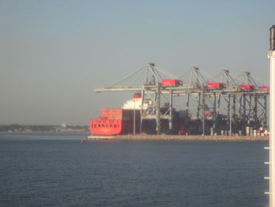 Ankunft im Hafen von Montevideo