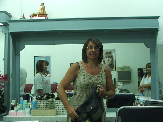 according to the hairdresser