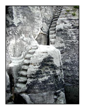 Diese Treppen durften, oder besser gesagt: mussten wir nicht benutzen.