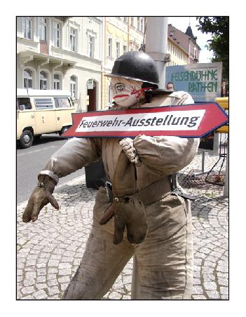 Bad Schandau: sehr skuril, aber dennoch hat es uns nicht in die Ausstellung gelockt.