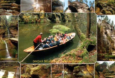 Postkarte von der Klamm-Fahrt.
