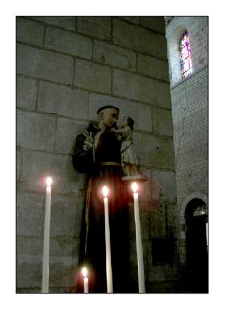 In der Kirche von Clamsey.
