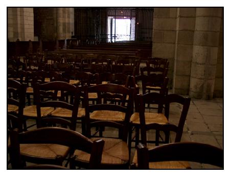 In der Kirche von Clamsey.