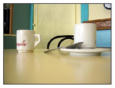 Im Tee-Café.