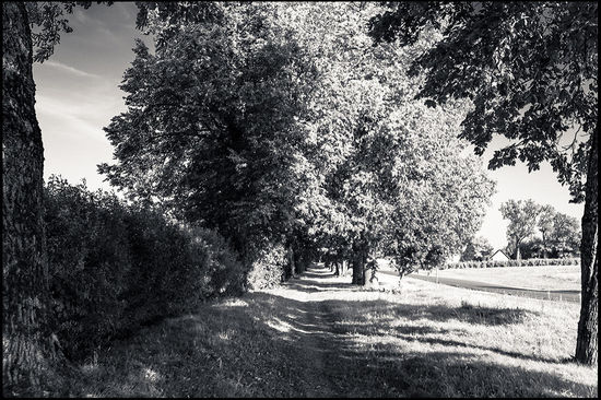 Der Weg in den Ort Raiskums.