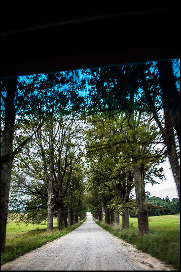 Wir fahren Schleichwege zum "Zvartes iekis", also zum "Schwarzen Felsen".