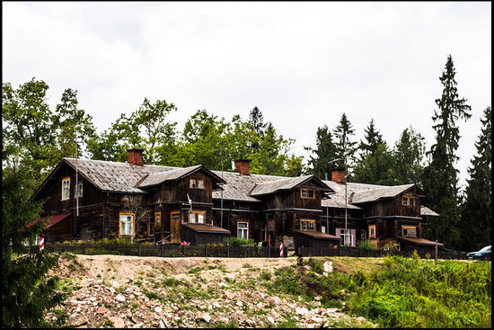 Die früheren Papierarbeiterwohnungen werden noch heute genutzt.