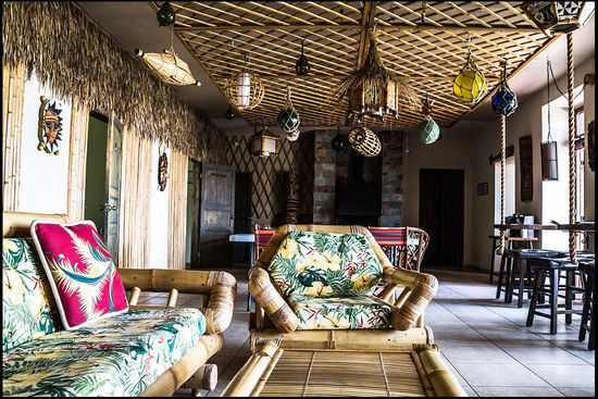 Gemeinschaftsraum im Tiki Inn