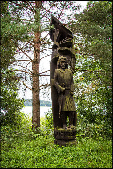 Der Skulpturenpark besteht aus 15 Figuren, die Künstler 1977 erschufen.