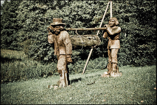 Bienenmuseum Stripeikiai im Nationalpark Aukštaitija.