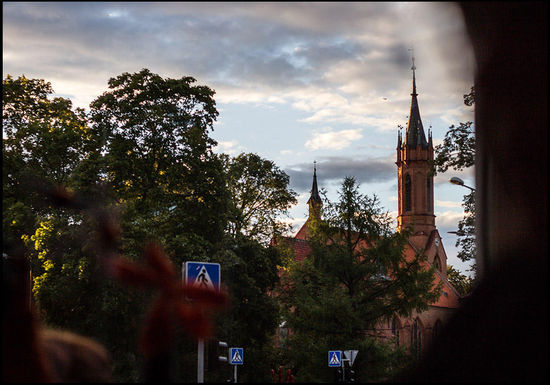 Blick aus dem Café "Madhouse"