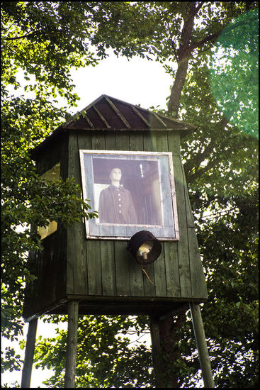 Wachturm am Parkplatz