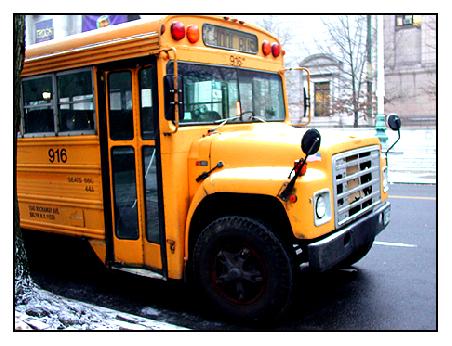 Schulbus am Central Park.