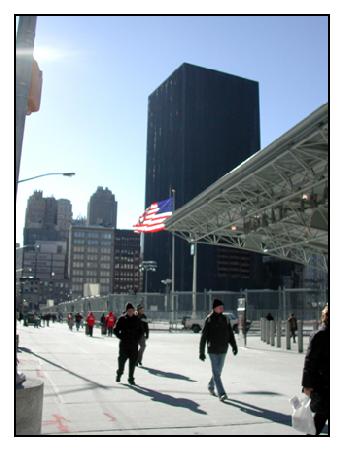 Friedliche Stimmung am Ground Zero.