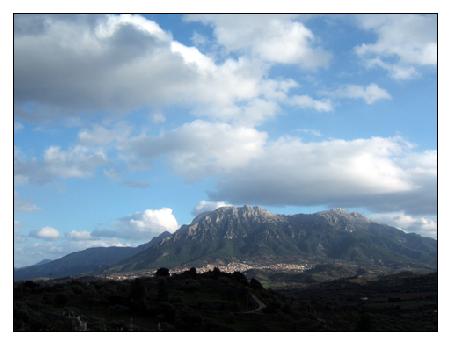 Berg Corrasi: 1461m hoch