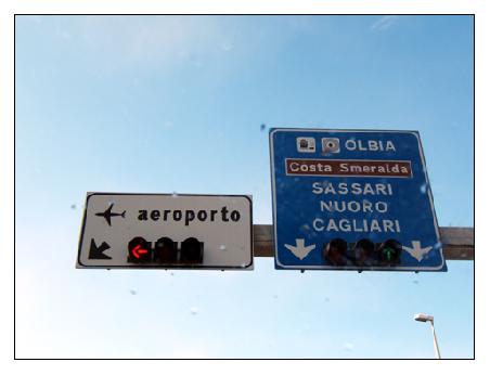 Am Ortseingang von Olbia.