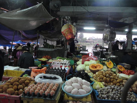 Eierstand  auf dem Markt in Hoi An!