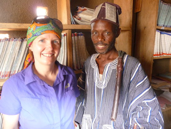 mit Chief Joseph auf der Arbeit im "Folder-Raum"