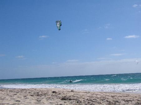 Kite Surfer sind hier oft zu sehen