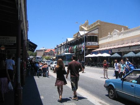 Cappucino Strip - die bekannteste Strasse in Freo (Fremantle)