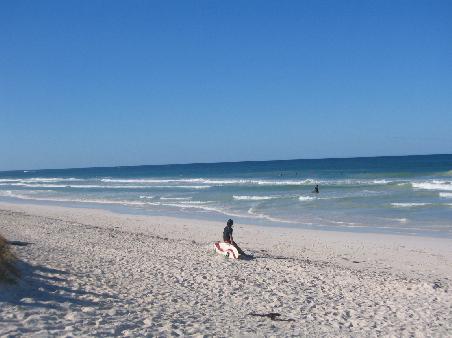 checking the waves...