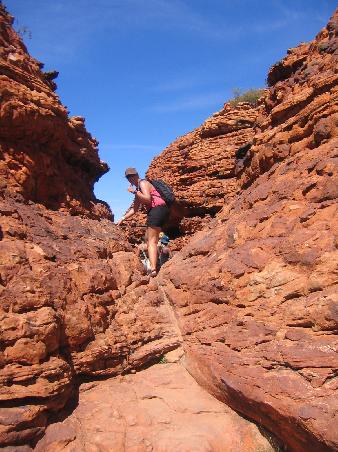 Klettern im Kings Canyon