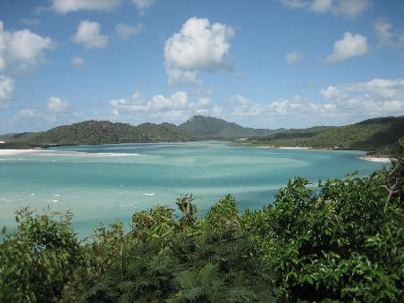 der wohlverdiente Ausblick auf Hill Inlet und Whitehaven Beach.