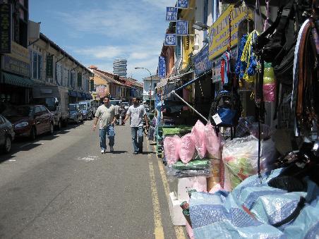 Geschaeftsstrasse in Little India