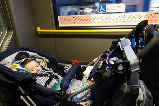 In der Tram zurueck in die City