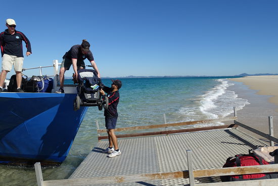 Emils Kinderwagen war natürlich auch dabei