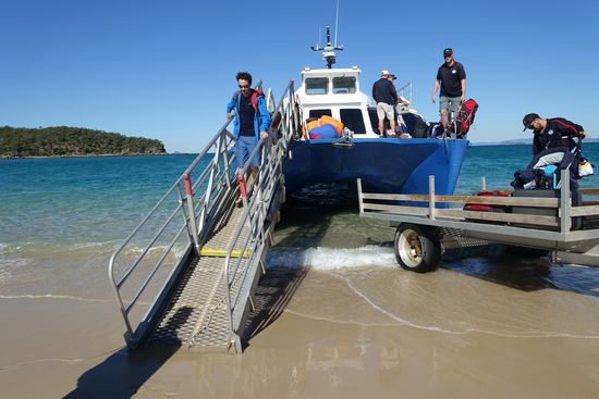 Und so gingen wir von Bord