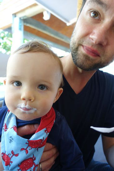 So sah unser kleiner Wombat nach dem Babychino aus 