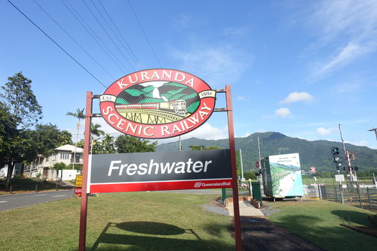 Von hier ging es bergauf nach Kuranda.