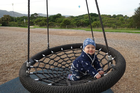 Schaukelspaß in Apollo Bay, ein sehr gemütlicher Ort