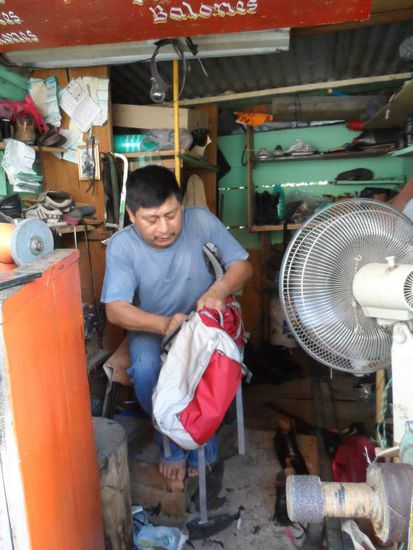 Gleich ist mein Rucksack wieder einsatzbereit