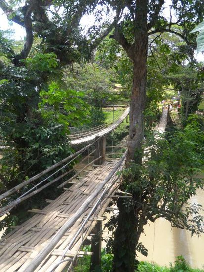 Haengebruecken aus Bambus