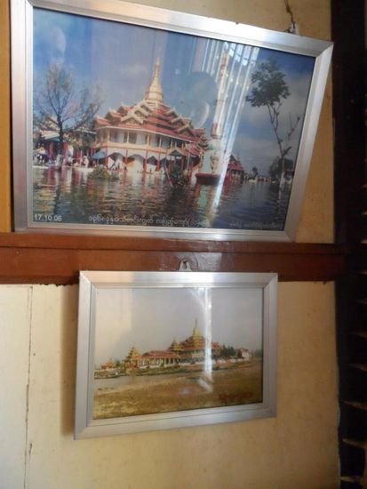 Tempel in der Regen- bzw. Trockenzeit