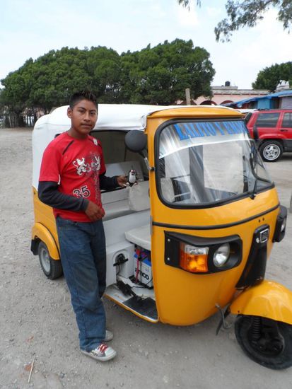 Unser mexikanischer TukTuk Fahrer