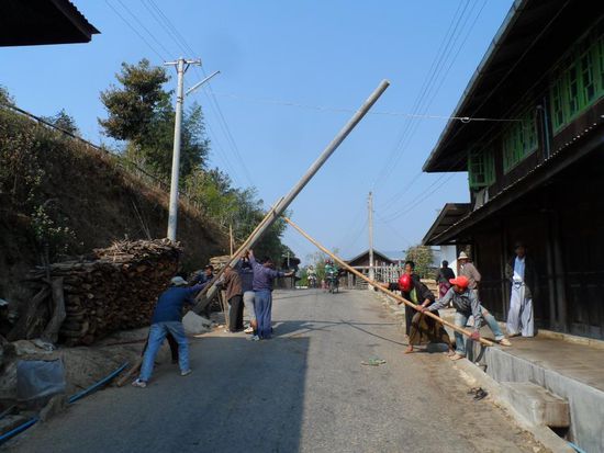 So viel zum Thema Handarbeit in Myanmar