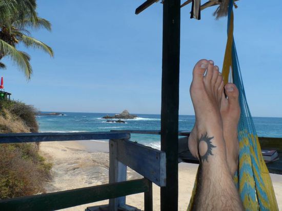 Blick aus meiner Haengematte