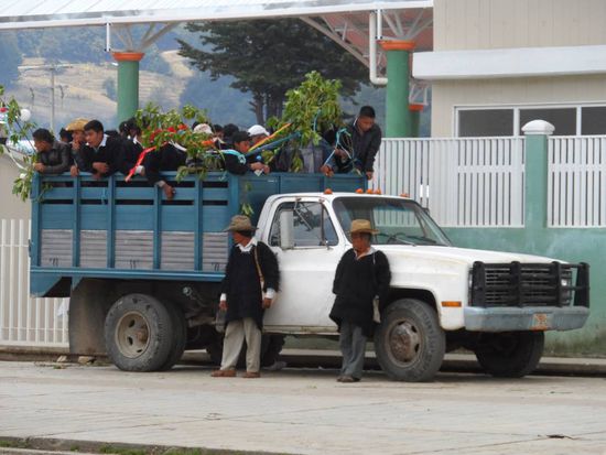 Auf dem Weg zu einer Beerdigung