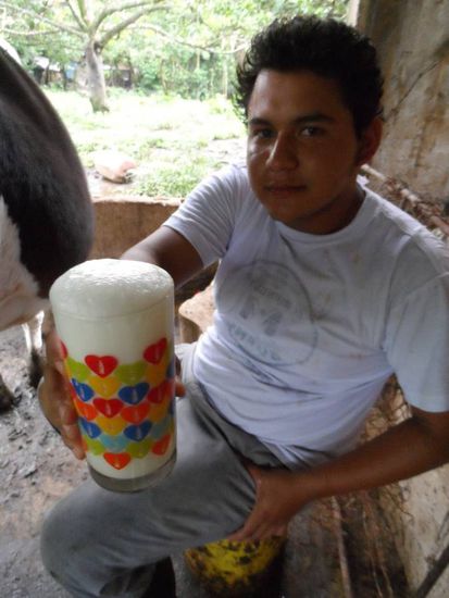 So der Chef hat das Glas dann mal in ein paar Sekunden komplett gefuellt.