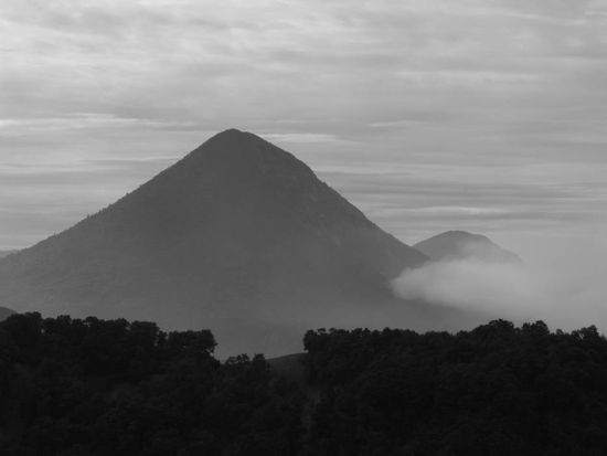 Ausblick auf die Vulkane Santa Maria und Santiaguito (Ziel meiner ersten Trekkingtour)