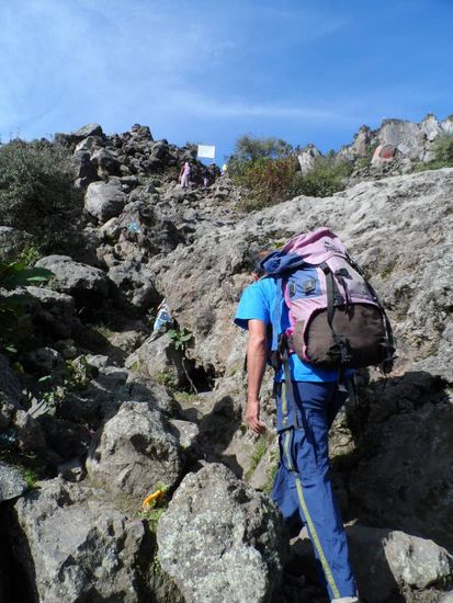 Aber erstmal noch 25min Aufstieg