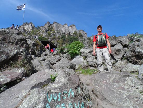 Vor dem israelischen Grenzposten 