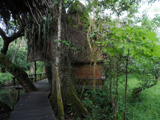 Die Dormitorio Huette, die ich in der ersten Nacht komplett fuer mich alleine hatte