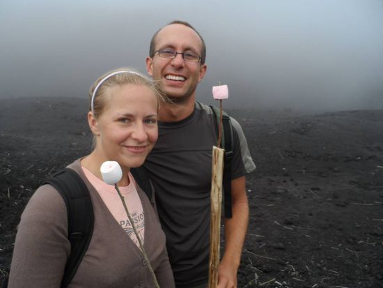 Marshmallows im Vulkan grillen